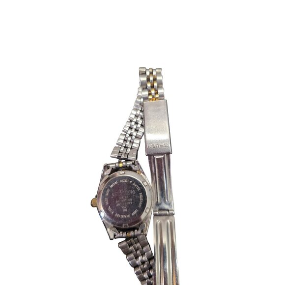 Star & Moon Gruen Women Silver Gold Two Tone Watch - Picture 6 of 9